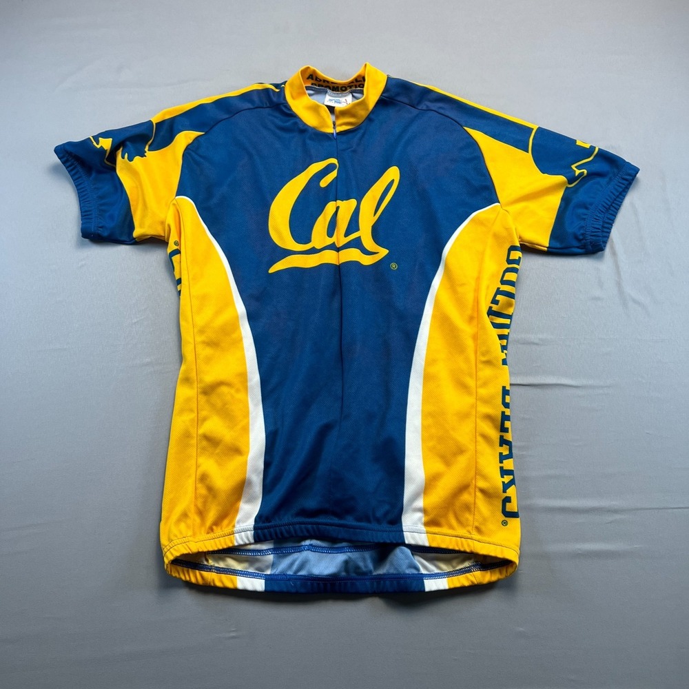 California Berkeley Bears Cycling Jersey Men M Navy Yellow Adrenaline Promotions